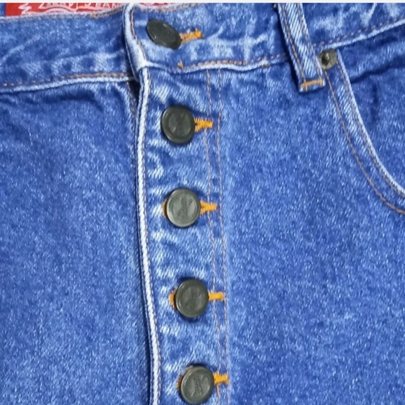 Vintage No Excuses high waisted button fly jean shorts. Women’s size 13/14 - Picture 6 of 6
